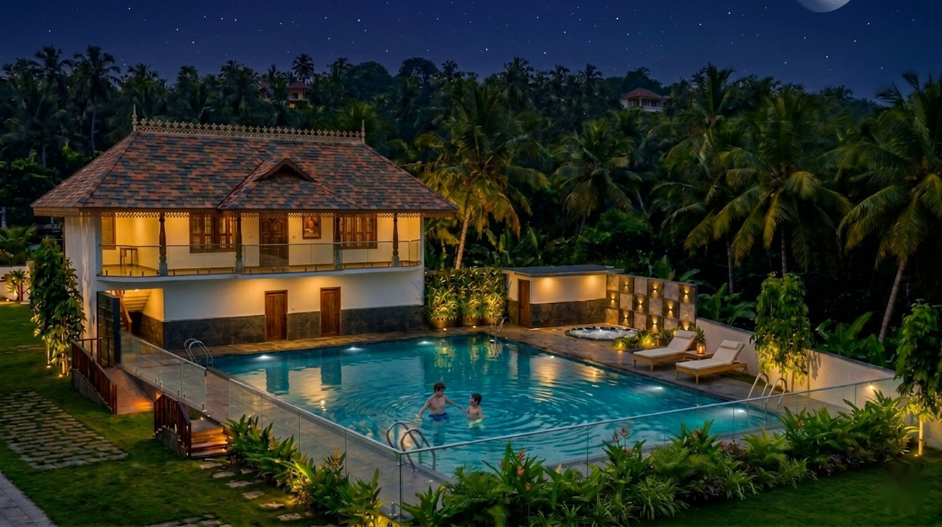 Swimming pool under construction